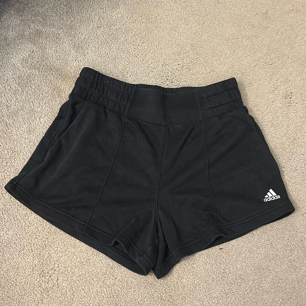 Black Cotton Adidas Short